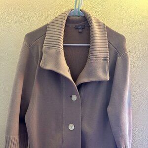 J Jill Cardigan XL 100% Cotton Elbow Length Sleeves